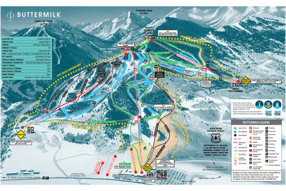 Aspen Piste Map / Trail Map